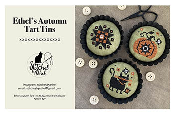 Ethel's Autumn Tart Tins by Stitches by Ethel -  RRP £9.00