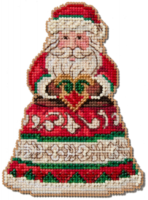  JS20-2414 Santa Holding Heart by Mill Hill 