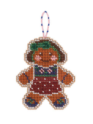 MH21-2113 Gingerbread Lass Ornament  Kit by Mill Hill 
