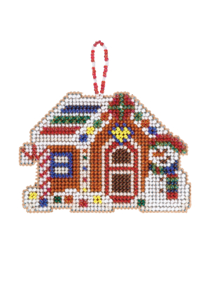 MH21-2114 Gingerbread Cabin Ornament  Kit by Mill Hill 