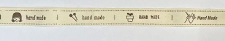  Sew Cool - Handmade with Pins etc -  Cotton Tape Ribbon 