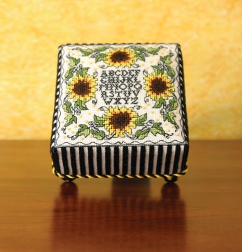 Sunflower Footed Cushion by The Sweetheart Tree 