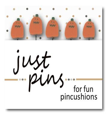 JP531  - Just Pins - Just Squiggle Mouth Pumpkins  by Just Another Button Company 