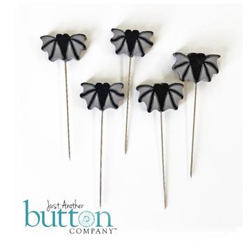 JP533  - Just Pins - Just Black Bats by Just Another Button Company 