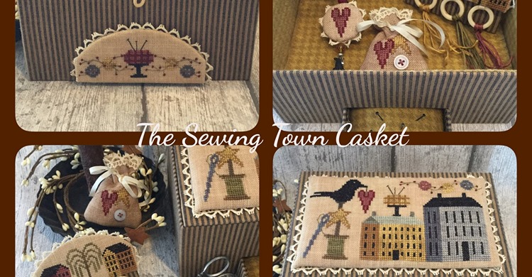 The Sewing Town Casket by Mani di Donna 
