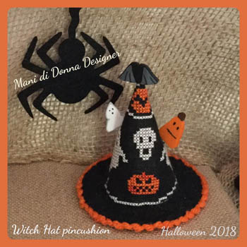 Witch Hat Pincushion by Mani di Donna 