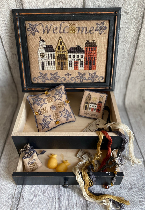 The Welcome Street Sewing Box by Mani di Donna 