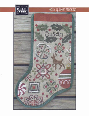 Holly Quaker Stocking by Bent Creek 