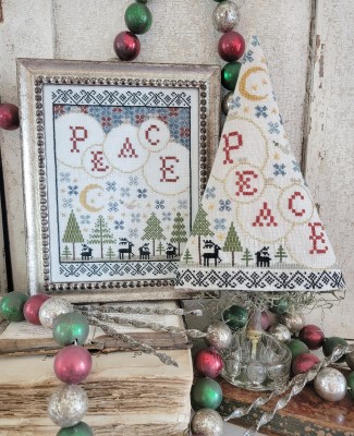 Fifth Day of Christmas Sampler & Tree by Hello from Liz Mathews