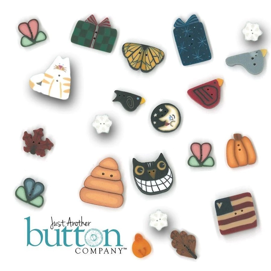 Just Another Button - Kitty Cat Row (includes button placement chart) 6851.