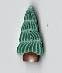 Christmas Tree Button by Puntini Puntini  