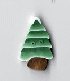 Snow top Christmas tree Button  by Puntini Puntini    