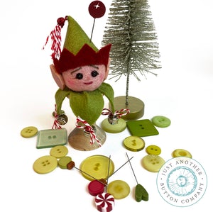 Charlie Bell Elf Spoolkeep Pattern -supplies only by Just Another Button Company   