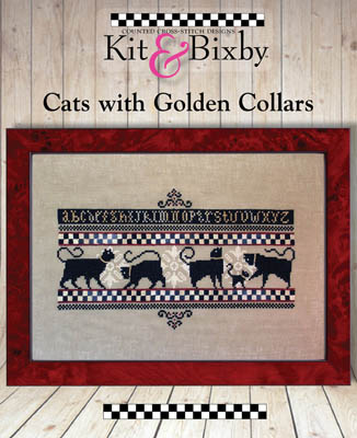 Cats With Golden Collars by Kit & Bixby 