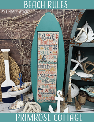 Beach Rules by Primrose Cottage Stitches  -  RRP £20.00