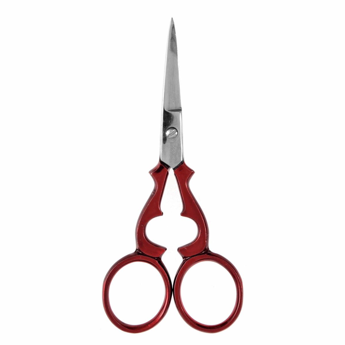 B5408  Scissors: Embroidery: Victorian: 9.6cm/3.75in: Red