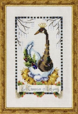 NC146 Six Geese a Laying - 12 Days of Christmas by Nora Corbett  