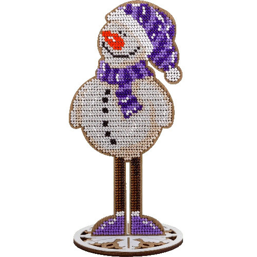 FLK-207 Snowman beading kit - 8.5cm 19.5cm Wonderland Crafts