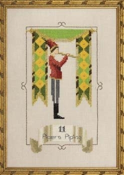 NC151 Eleven Pipers Piping  - 12 Days of Christmas by Nora Corbett -  