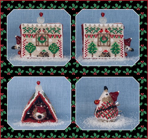 JN346 Hedgehog Santa House Limited Edition Printing by Just Nan - Pre Order only 5 left 