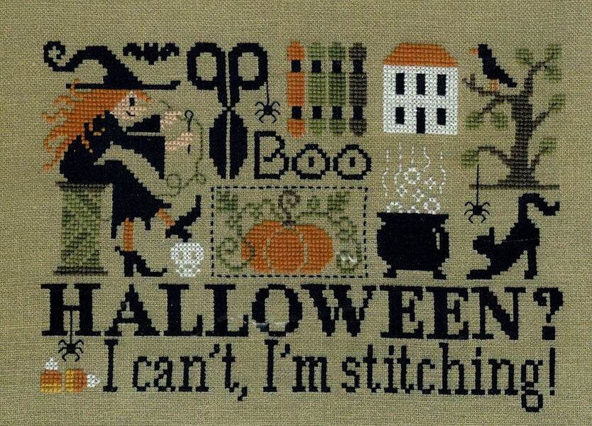 Halloween? I Can't, I'm Stitching! by Jardin Prive'   