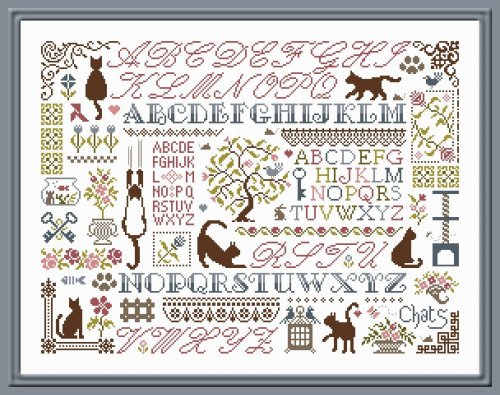 Sampler aux Chats by Jardin Prive' 