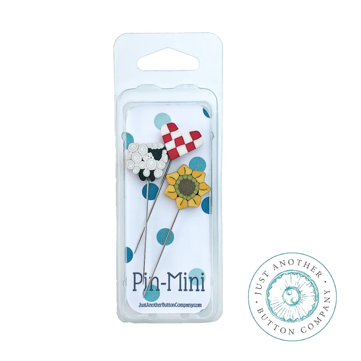 jpm455 On the Farm : Pin-Mini :  by Just Another Button Company  