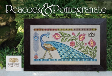 Peacock & Pomegranate by Cottage Garden Samplings 