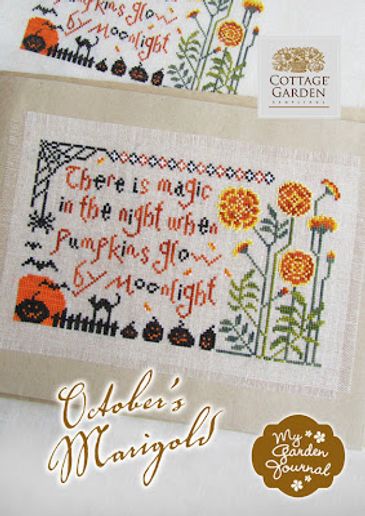 My Garden Journal  - October's Marigold by Cottage Garden Samplings 