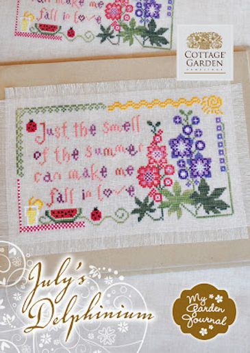 My Garden Journal - July Delphinium by Cottage Garden Samplings 