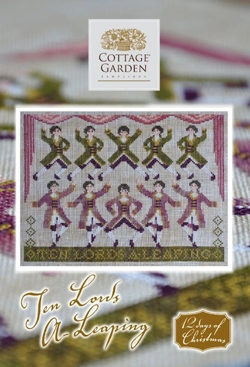 12 Days of Christmas Series - Ten Lords A-Leaping by Cottage Garden Samplings 