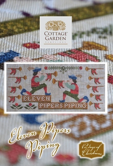 12 Days of Christmas Series - Eleven Pipers Piping  by Cottage Garden Samplings 
