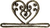  MHMMH2 Antique Gold Filagree Heart Category - Metal Bellpulls by Mill Hill 