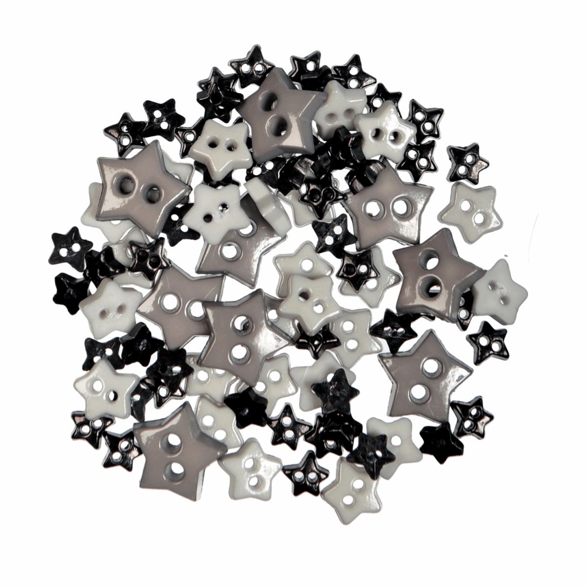 Mini Star Black - Buttons  2.5g B6167\34