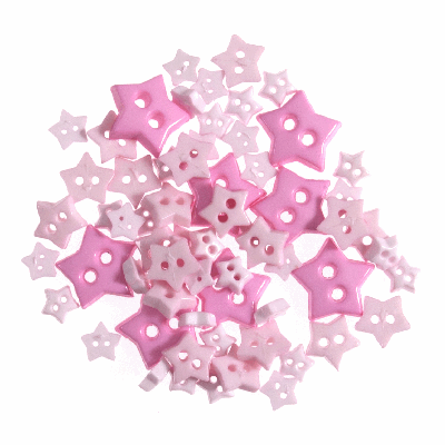 Mini Star Pink - Buttons  2.5g B6167\6