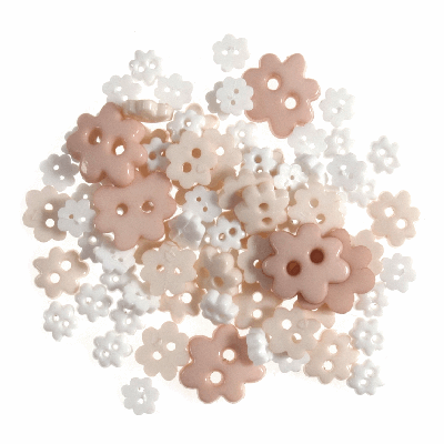 Mini Flower White - Buttons  2.5g B6168\1