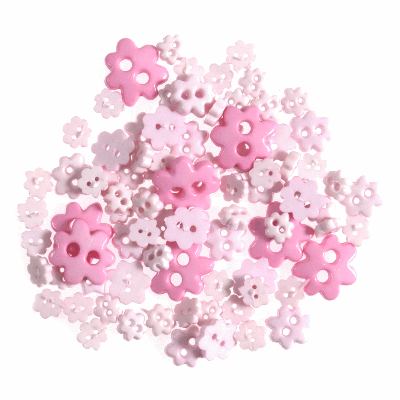 Mini Flower Pink - Buttons  2.5g B6168\6