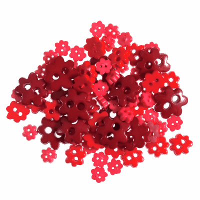 Mini Flower Red - Buttons  2.5g B6168\8