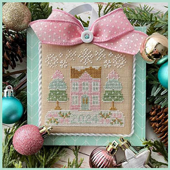 Country Cottage Needlework - 1 Christmas House -  Pastel Collection 