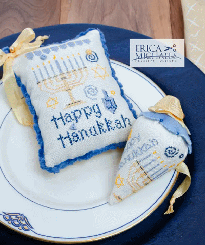 Happy Hanukkah ! by Erica Michaels Needlework Designs 