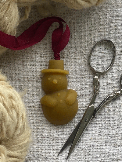 Large Snowman Hanging Waxer by Stacy Nash Primitives 