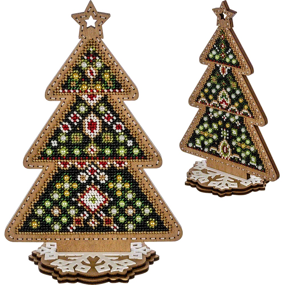 FLK-301 Christmas Tree beading kit  - 13cm 19cm Wonderland Crafts