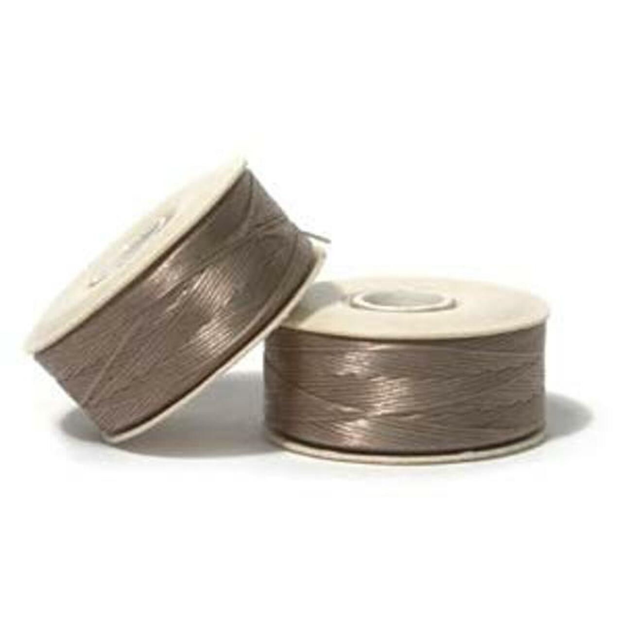 Sand Ash Nymo -  size D -  58 meter per bobbin - 1 per pack only 1 in stock