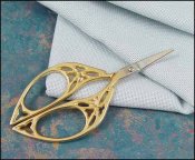 Gold Butterfly Embroidery Scissors by Yarn Tree