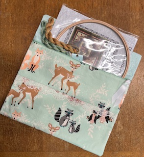 Deer and Racoon - One of a kind Project Bags by Banksy's Bags