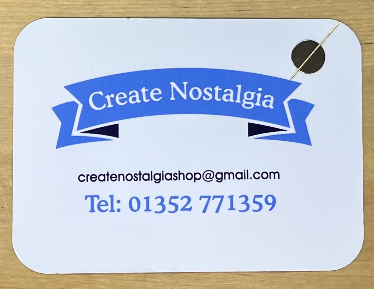 15 cm x 11cm Magnetic Board with Magnet and Gold Needle by Create Nostalgia