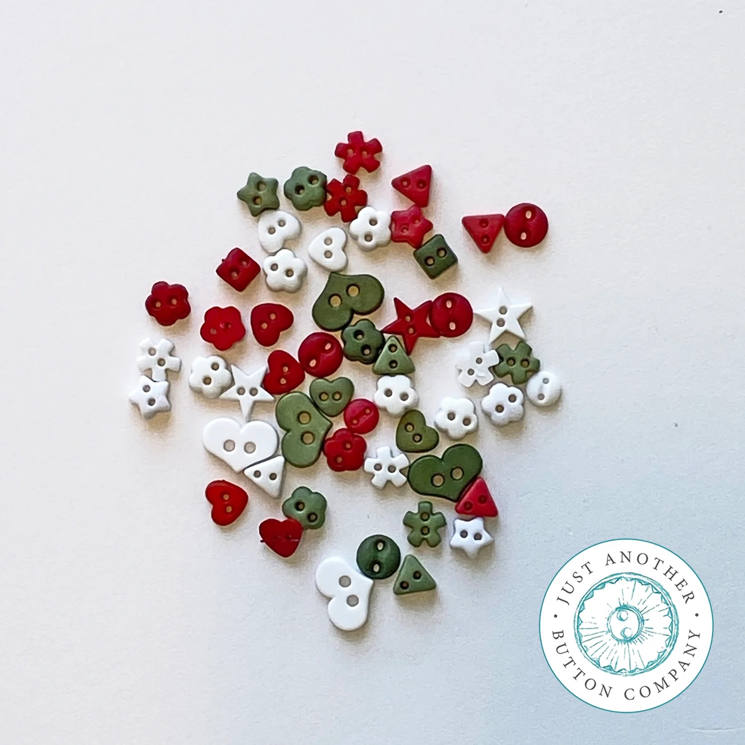 Just Another Button - Jolly Holiday Sprinkle Mix - Just-for-Fun Button Collection 