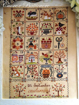 Shabby Autumn Calendar by Cuore e Batticuore