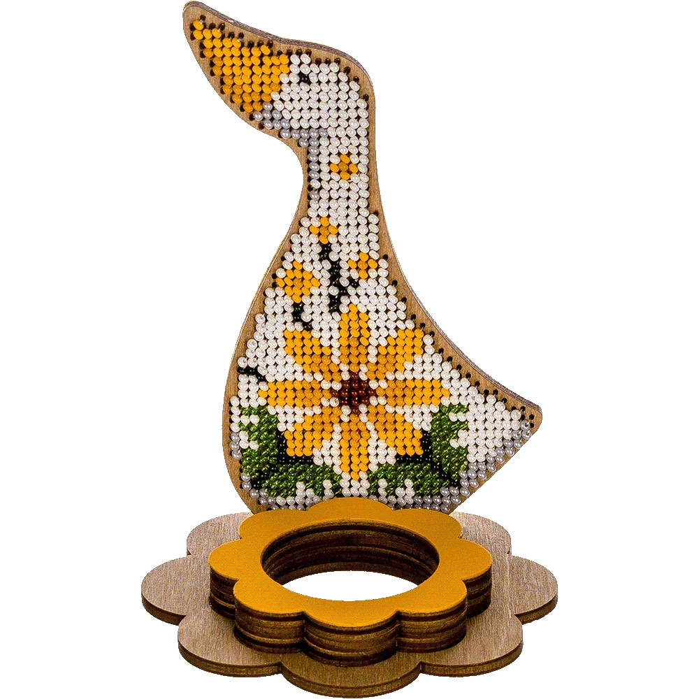 FLK-268 Duck egg stand beading kit - 8cm 12.5cm by Wonderland Crafts