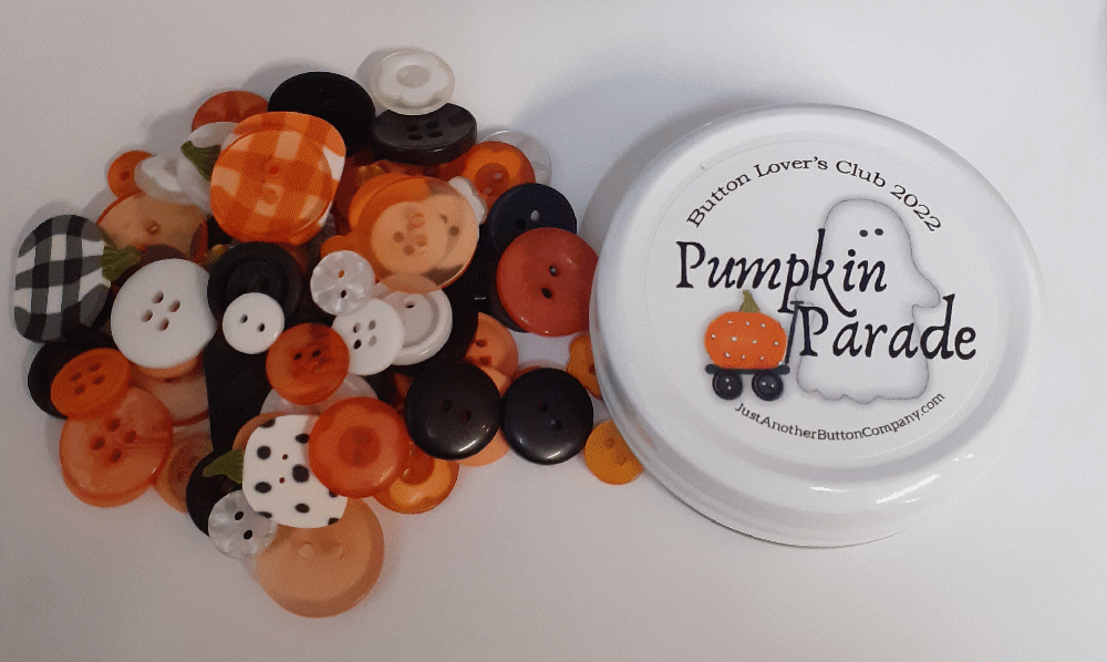 Pumpkin Parade  : 2022 : Button Lovers Club    by Just Another Button Company. 